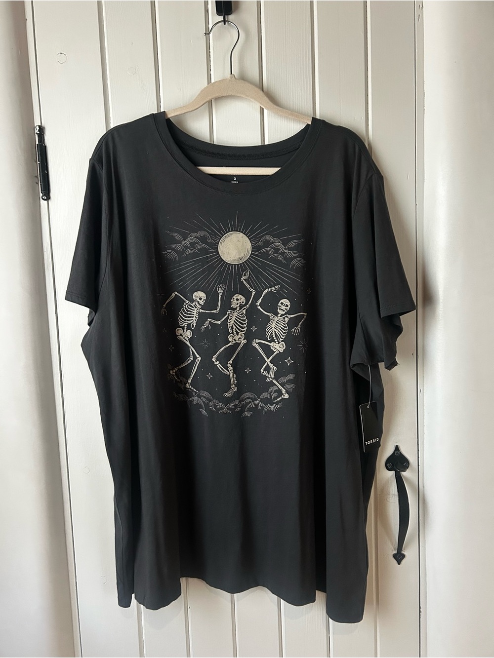 NWT Dark Gray Skeleton Dance T-Shirt